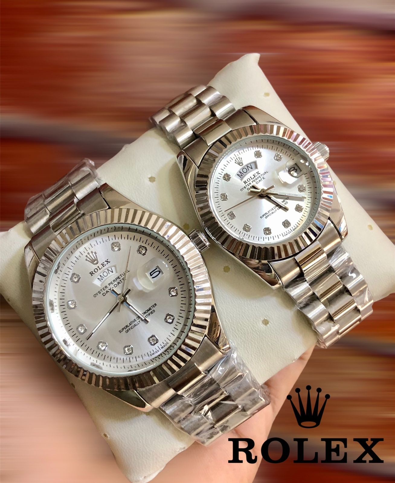 ROLEX COUPLE WATCH + FREE BOX