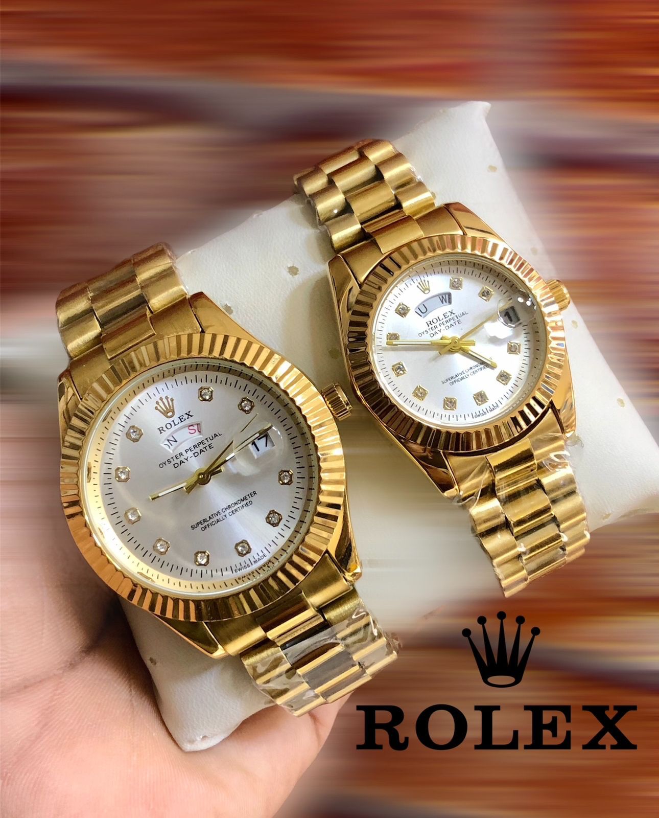 ROLEX COUPLE WATCH + FREE BOX