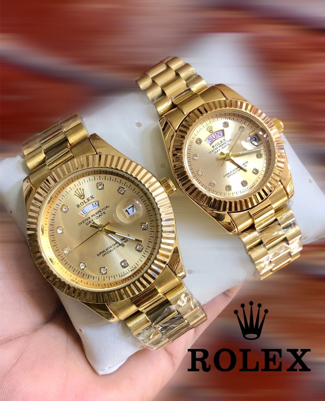 ROLEX COUPLE WATCH + FREE BOX