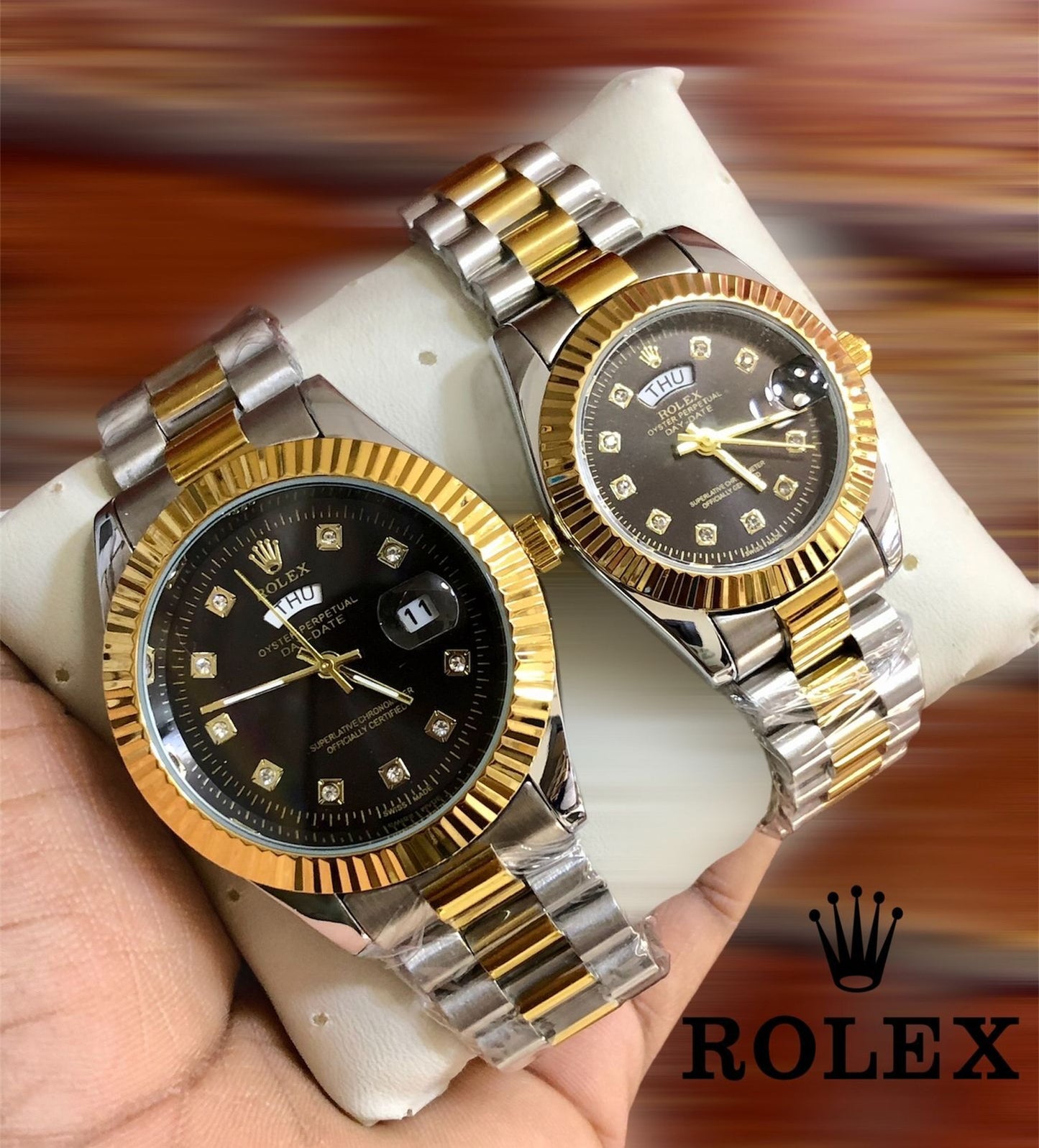 ROLEX COUPLE WATCH + FREE BOX