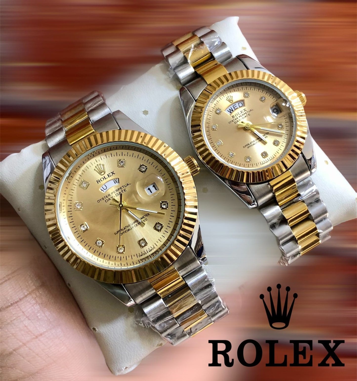 ROLEX COUPLE WATCH + FREE BOX