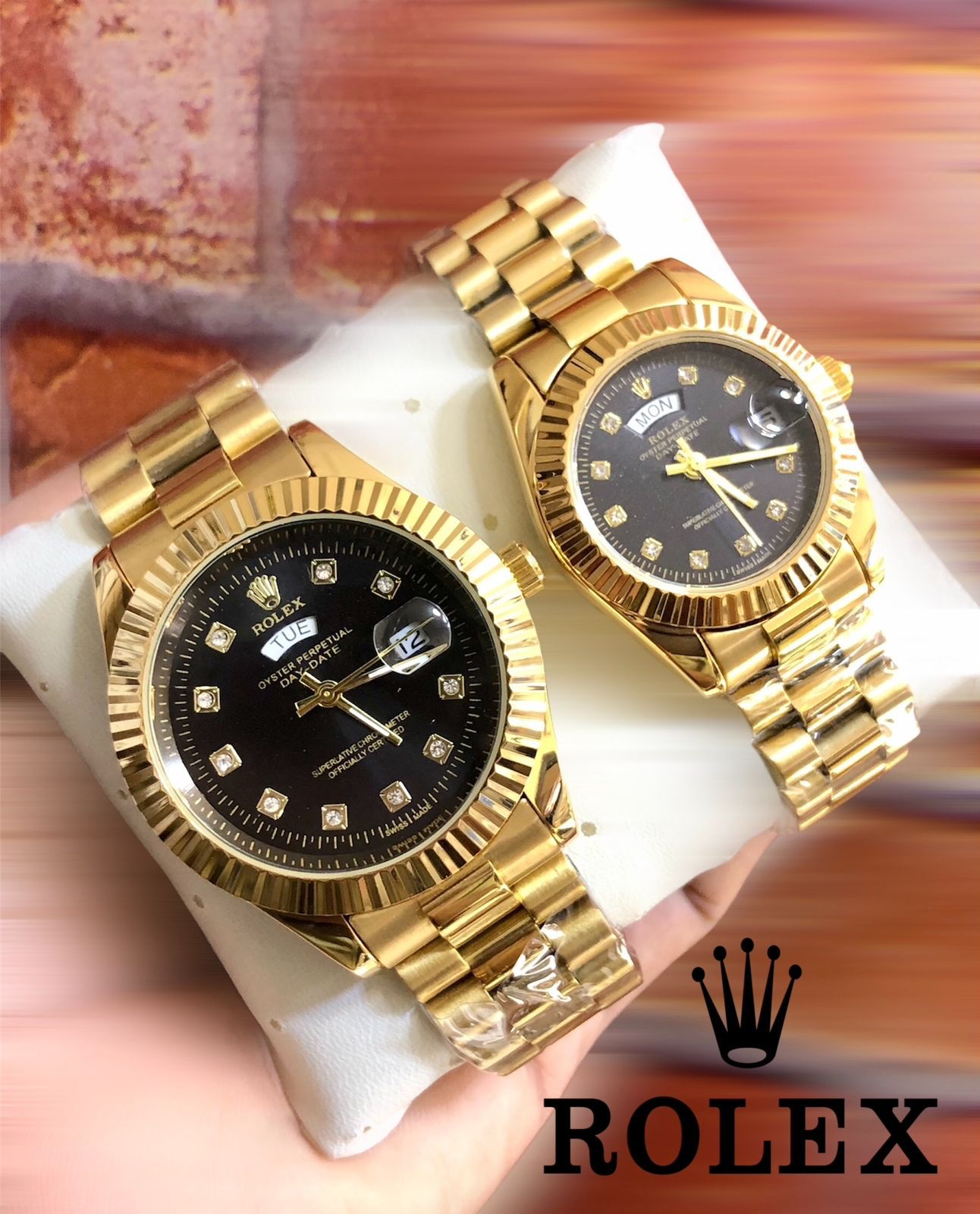 ROLEX COUPLE WATCH + FREE BOX