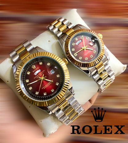 ROLEX COUPLE WATCH + FREE BOX
