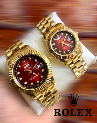 ROLEX COUPLE WATCH + FREE BOX