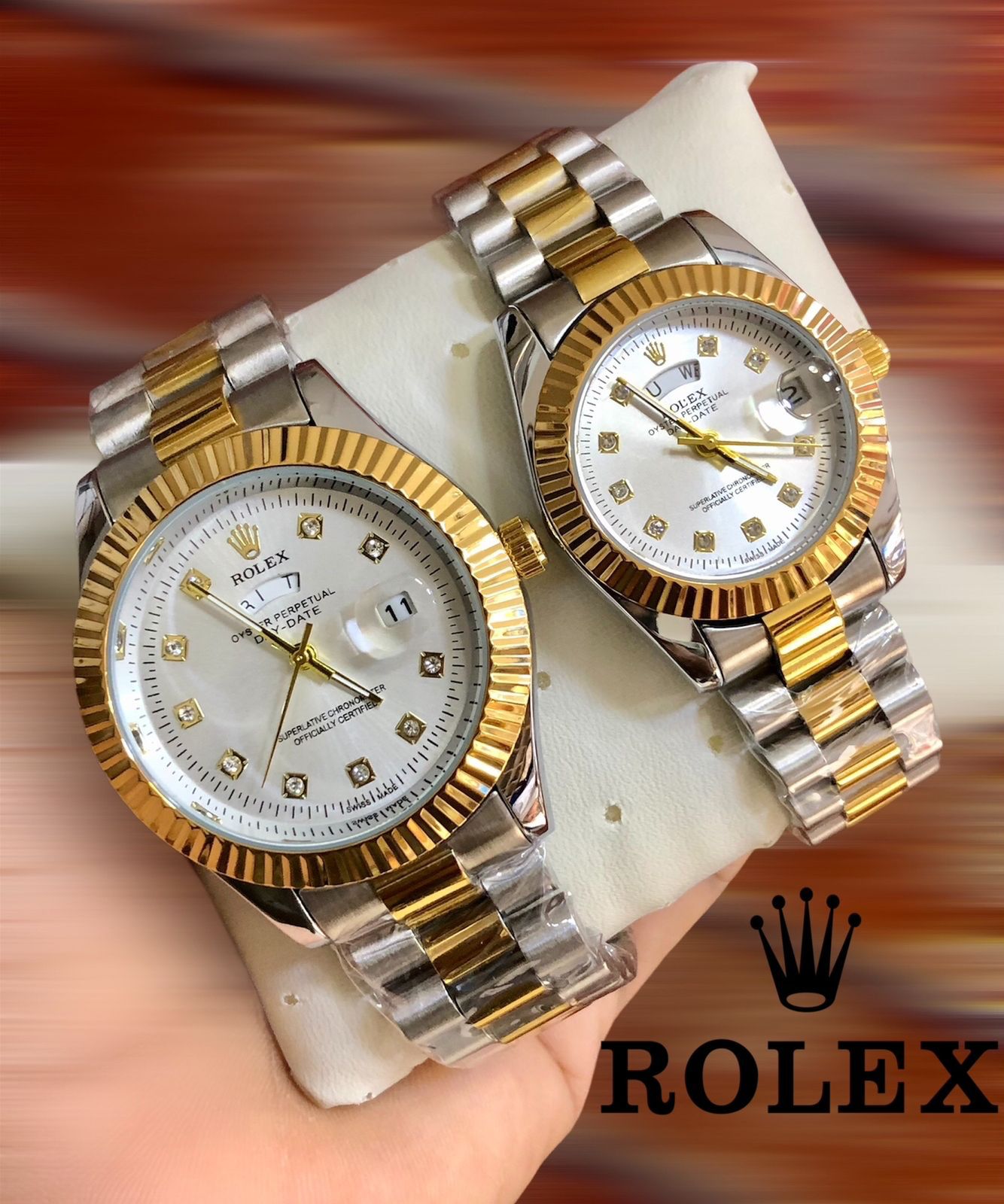 ROLEX COUPLE WATCH + FREE BOX