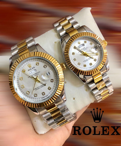 ROLEX COUPLE WATCH + FREE BOX