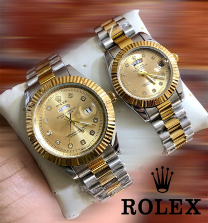 ROLEX COUPLE WATCH + FREE BOX